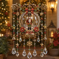 Handmade Christmas Stained Glass Window Hanging