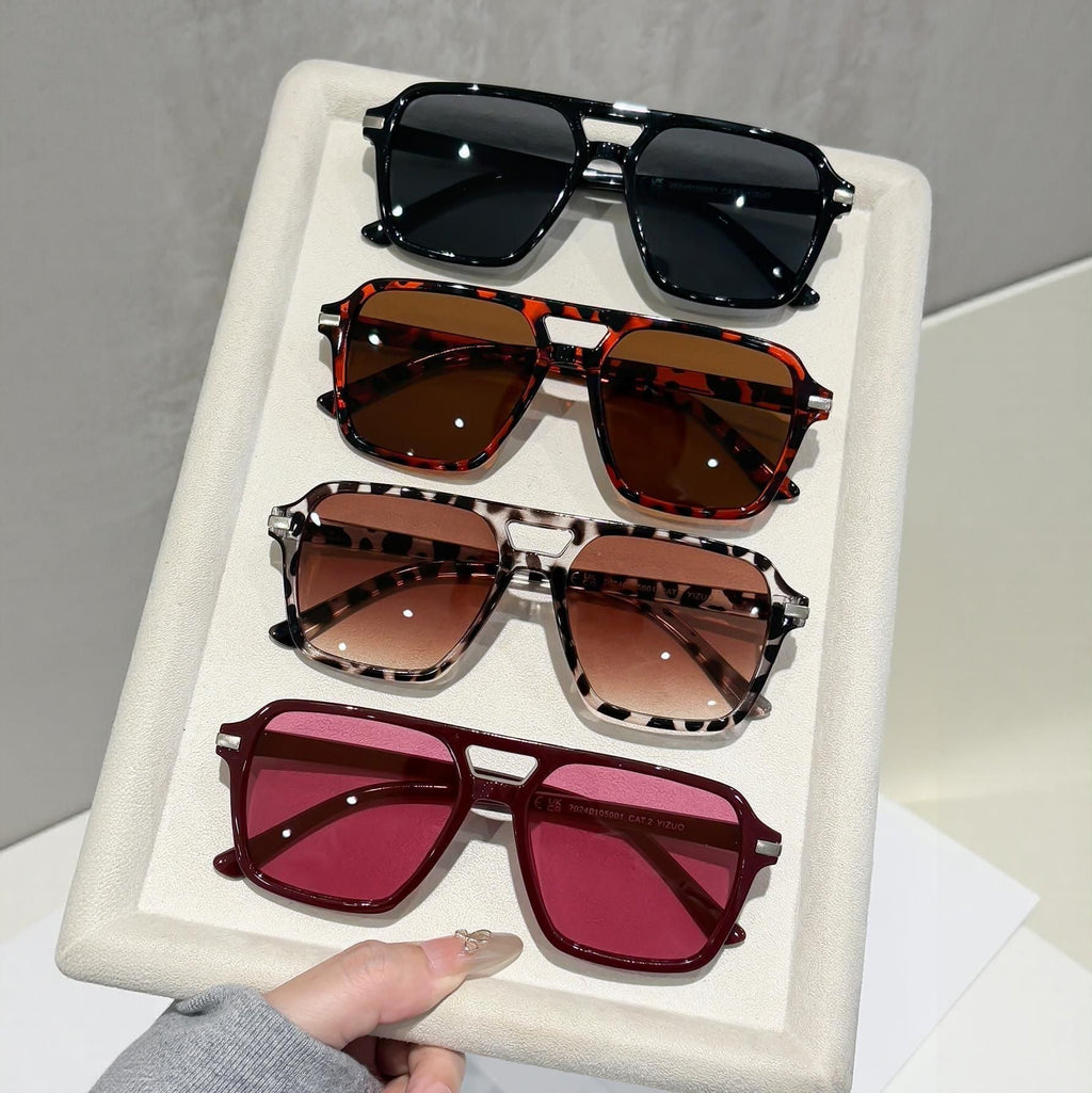 4-Pack Retro Polarized Aviator Sunglasses Set