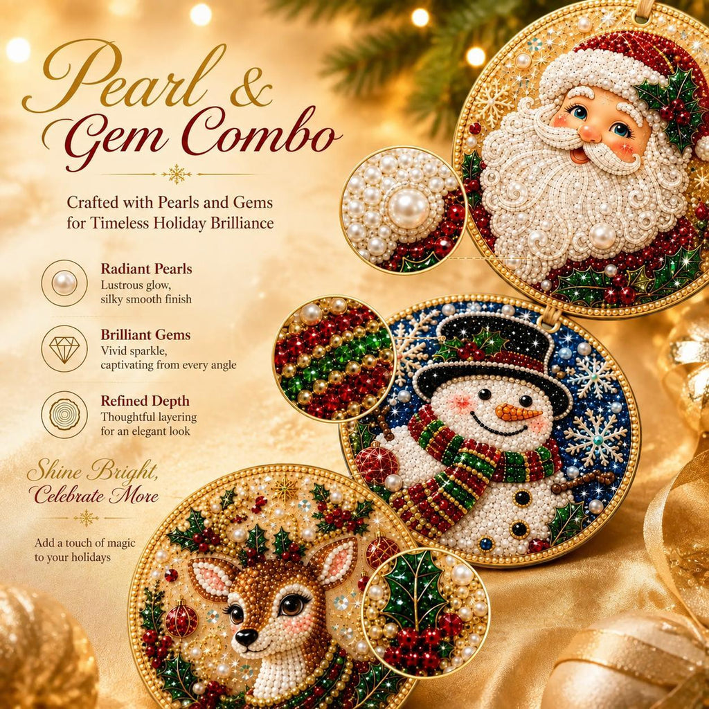 🎁6Pcs Christmas DIY Diamond Painting Ornaments Kit