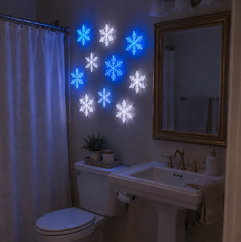 ❄️ 4PCS LED Snowflake Wall Light Set